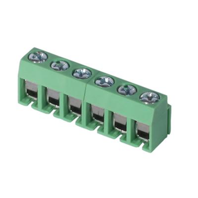 China DG126-5.0 Cross Pitch 5.0mm PCB Wire Protector Terminal Block Green Pitch: 5.0mm for sale