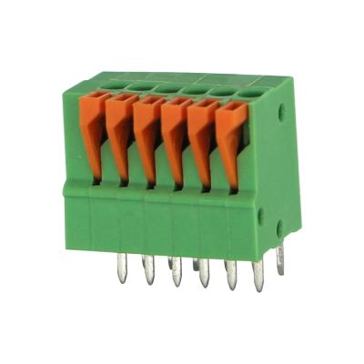 China 12.6mm Width 150V Rated Tension Spring Clamp Terminal Blocks 11 - A.W.G. 20 for sale