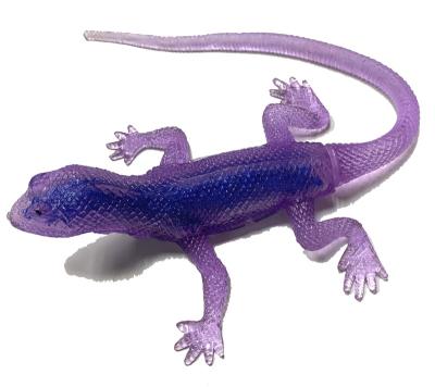 China Eco - Friendly Soft Plastic Super Stretch Lizard Animal Toys for sale