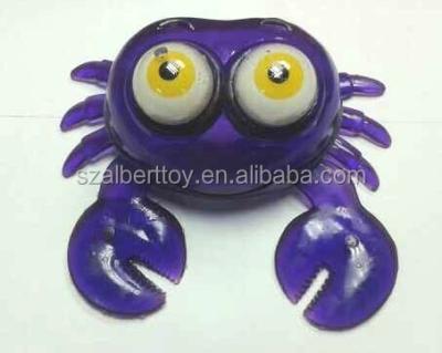 China Rolling Eyes Crab Plastic Toy With Novelty Shimmy Eyes for sale