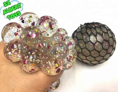 China Hot Selling Soft Toy Mesh Squishy Ball for sale