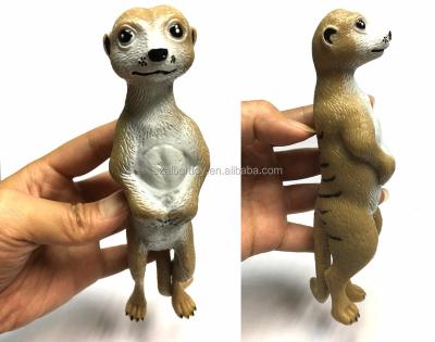 China Animal world meerkat thermoplastic rubber plastic rubber toys for sale