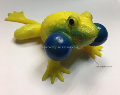 China interior & Funny Outdoor Squishy Plastic Frog Kids Toys for sale