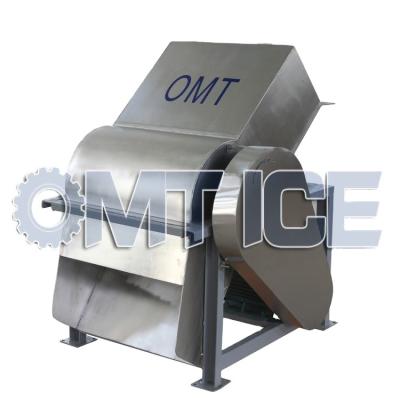 China OMT Industrial Ice Crushing Machine For 2.5kg-100kg Block Ice Crushed Ice for sale