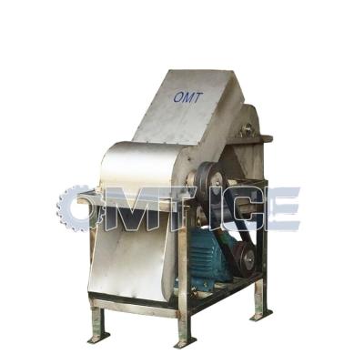 China OMT industrial industrial ice crusher crushing machine for 10-30kg ice block crushed ice for sale