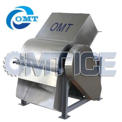 China High Quality Hotels OMT SUS304 Ice Block Crusher / Ice Crushing Machine for sale