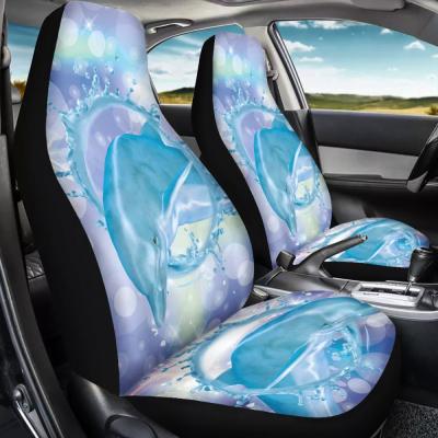 China Excellent Custom Cartoon Printing Polyester Car Seat Covers Fashion Printing Car Seat Cover Set for sale