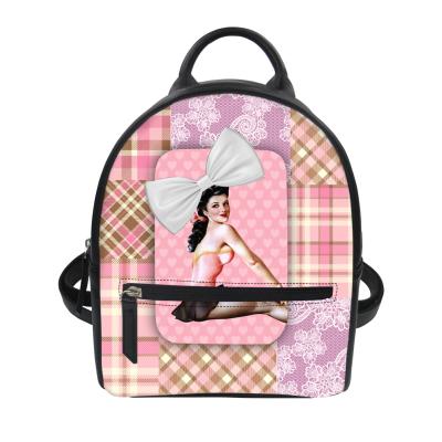 China Mini PU Design Ballet Girls Cartoon PU Mini Backpack Bag Waterproof Shoulder Backpack for sale