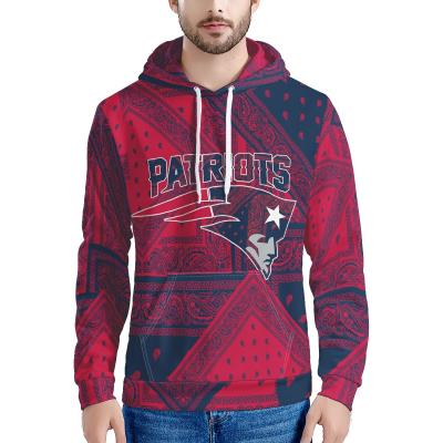 China Fashion Male Logo Fashion Male Rugby League Rugby NFLE Pullover Customized Breathable Casual Hoodie Men Bandana Sweatshirt HD Digital On Demand Print for sale