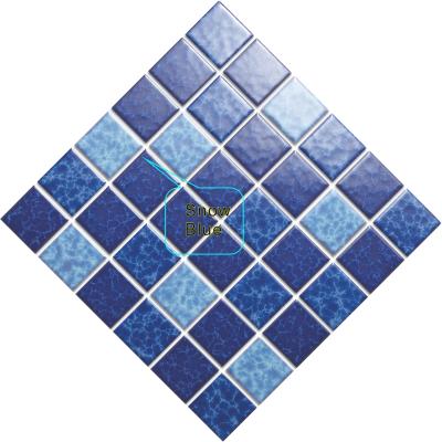 Cina Europe Ice Split Blue Gloss Ceramic Mosaic Floor Tiles Bathroom Tiles Swimming Pool Mosaic 2