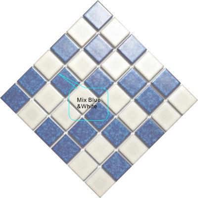 Cina Europe Ice Split Blue Gloss Ceramic Mosaic Floor Tiles Bathroom Tiles Swimming Pool Mosaic 2