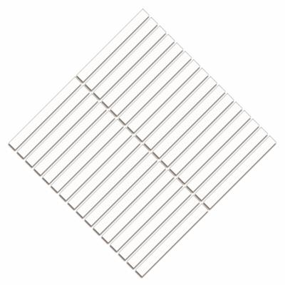 China Flat parquet stripe rectangle porcelain mosaic tile 15x145mm porcelain slabs wall tiles design by Italy for living room reading room for sale