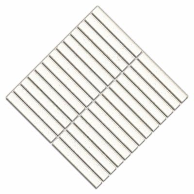 China Europe stripe rectangle porcelain crystal mosaic tile 20x145mm porcelain tiles wall tiles design by Italy for living room reading room for sale