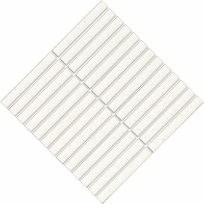 China Europe stripe rectangle porcelain crystal mosaic tile 20x145mm porcelain tiles wall tiles design by Italy for living room reading room Te koop