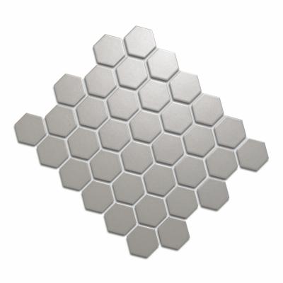 China Glossy HexagonTiles White Ceramic Black Mosaic Parquet Rabbit Wall Tiles Mosaic2