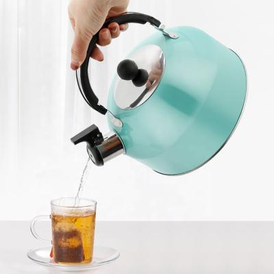 China 2liter Viable 3 Liter Stainless Steel Kitchen Coffee Whistling Kettle Wholesale Hot Bottom Kettles Teapots for sale