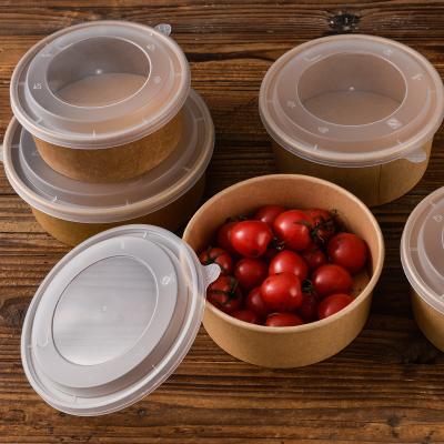 China Food Wrap Food Container Salad Bowl Take Away High Quality Food Storage Wrapping Paper With Clear Lid Food Wrap Around Backer - for sale