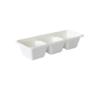 China High Quality Bagasse Sugar Cane Bagasse Container Food Container Biodegradable Degradable Lunch Degradable Disposable Container Take Out Bagasse Sushi Packaging Box in Japanese for sale