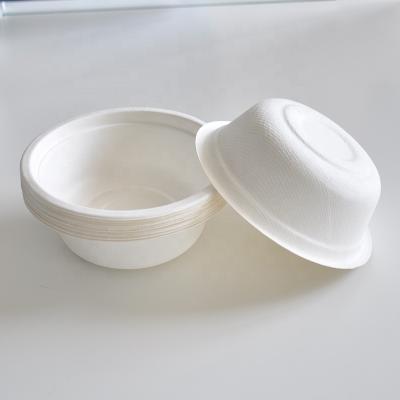 China Yopack Biodegradable Sugar Cane Bagasse Sustainable Eco Friendly Disposable Ice Cream With Lid for sale