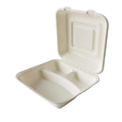 China New Product Disposable Disposable Tableware Yopack Bagasse Biodegradable Food Container for sale