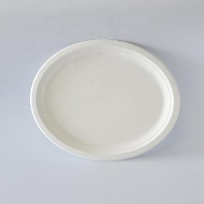 China Disposable Viable Sugar Cane Paper Plate The Natural Bagasse Dish Biodegradable Dish for sale