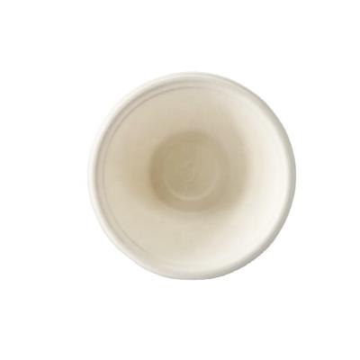 China Disposable White Unbleached Disposable Biodegradable Sugarcane Bowl With Sugarcane Material for sale