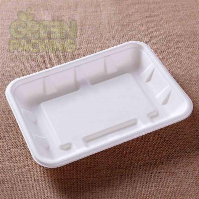 China Food Disposable Divided Paper Trays Without Lid 210x155mm for sale