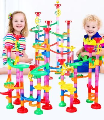 China Building Toy 109pcs Intelligent Marble Run Large Marble Run Game for sale