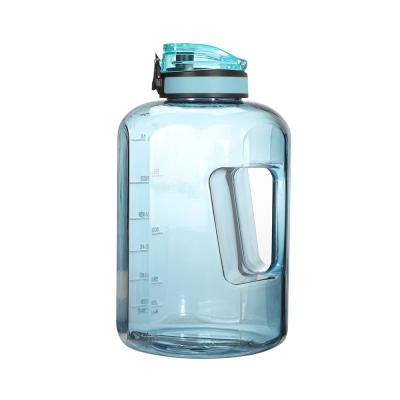 China Viable Motivational Water Bottle with Time Marker and Straw BPA Free Glow Water Bottle for sale