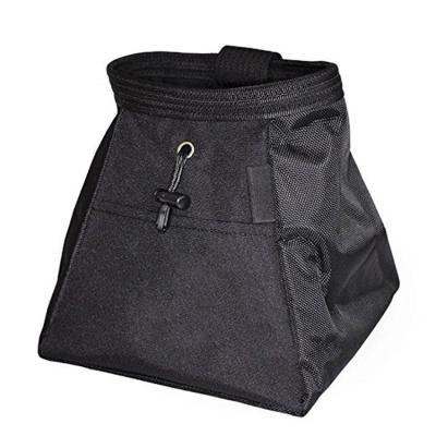 China Waterproof Chalk Bouldering Bucket Rack Bag For Rock Climbing With Front And Back Zipper Storage for sale