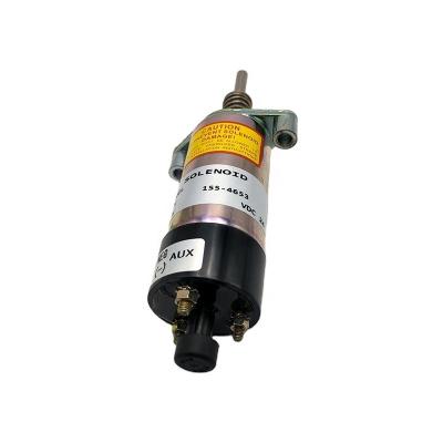 China Building Material Shops High Quality Excavator Parts Engine 155-4653 155-4652 Close Stop 24V Solenoid Valve for sale