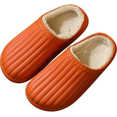 China Fashion Slippers Warm EVA Bottom Plush Sweat-absorbent Scratching Hairy Slipper EVA Sandals Women Men for sale