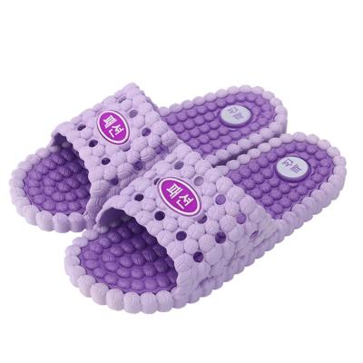 China Summer Home Beach Slide Slippers Thick Bottom Unisex Women Men Massage Slippers Bathroom Anti-Slip Bath Lovers Sandal for sale