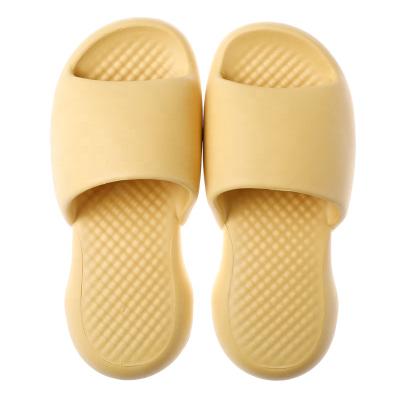 China 2021 Breathable Beauty Comfort Bath Shower Slips Wholesale Women Slippers Lace Up Fashion Men Summer Trend Yellow Orange for sale