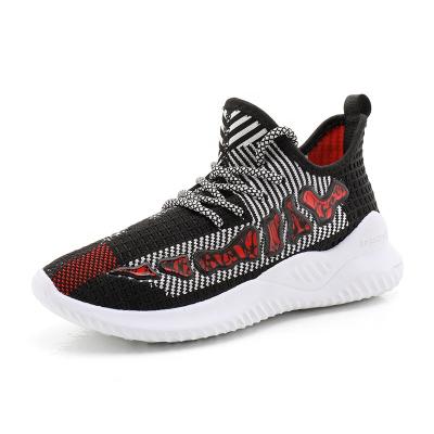 China Lightweight Unisex 3D Fly Upper Sport Knitting Running Shoes For Men And Women for sale