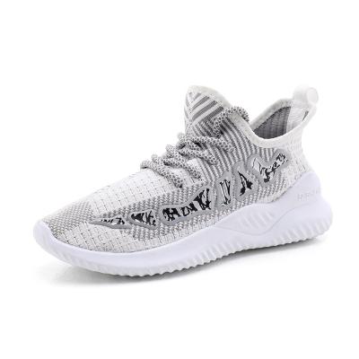 China Lightweight Soft Comfortable Fly Main Knitting Upper For Casual Sport Running Shoes Jogging Sneaker Shoes for sale