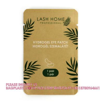 China Herbal Pouch, Tea Bag, Custom Printed Side Seal Laminated Pouch Kraft Paper Packing Packaging Bag for sale