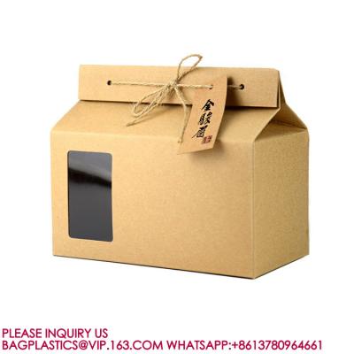 中国 Custom Printing Eco Friendly Square Bottom Food Grade Packaging Bio Rice Kraft Paper Bag 販売のため