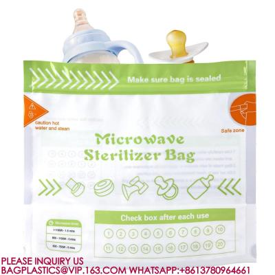 Китай Microwave Steam Sterilizer Bags, Baby Bottle Cleaning Bag Sterilizer Bags Breast Pump продается