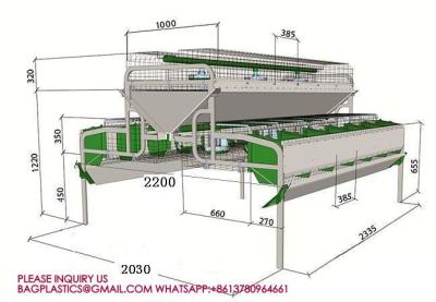 China Rabbit Cage, Cage Net Galvanized Wire Poultry Farming Meat Broiler Battery Rearing Cage for sale