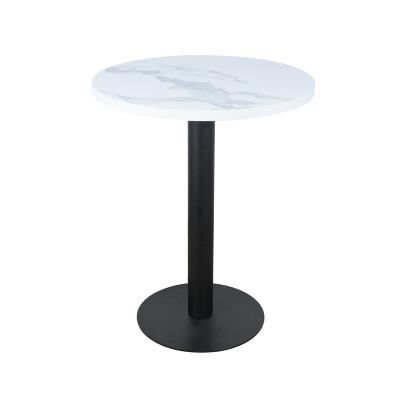 China (Size) Metal Furniture Adjustable Chinese Modern Round Dining Table 4 Sseater Set for sale