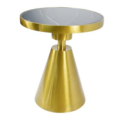 China Modern Side Caffe Tea Table (Size) Sofa Table Balcony Living Room Bedside Coffee Small Nordic Fine Gold Side Adjustable Metal Coffee Table for sale