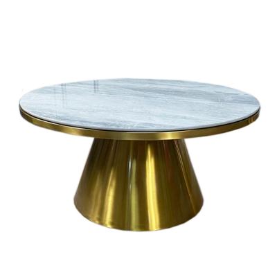 China Hot Selling New Design Gold Metal Modern Gold Stainless Steel Side Table Modern Gold Minimal Round Bedroom Adjustable French Side Table for sale