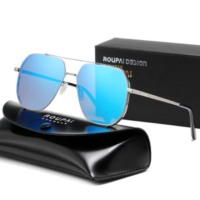 China 2022 Fashion Sunglass Sunglasses Men Sun Glasses Custom Made Shape Shades Polarized Luxury Sunglasses for sale