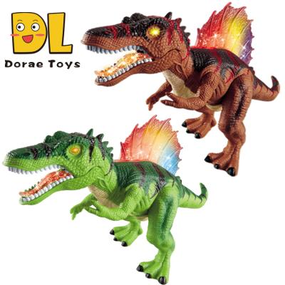 China Large Action Number Spinosaurus Toy Walking Robot Dinosaur RC Remote Control Dinosaur Light Up With LED Light for sale