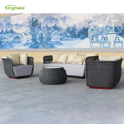 China Modern High End Luxury Braid Hotel Garden Sofa Set Liquidators Outdoor Leisure Furniture Aluminum Sofa For Apartment for sale