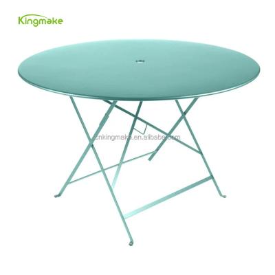 China Modern direct manufacturer coffee table aluminum foldable table and chair set colorful table set Nordic outdoor furniture for sale