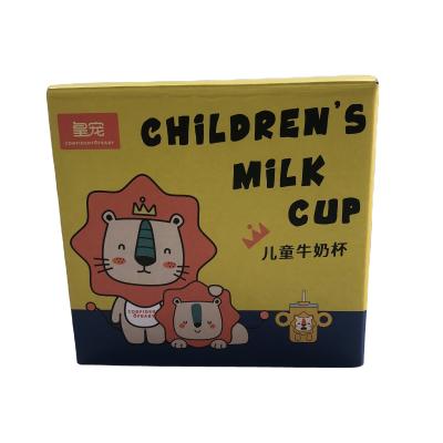 China Factory OEM Factory Recyclable Milk Cup Package Milk Color Gift Cardboard Color Paper Box Kids Custom Color Gift Storage Paper Boxes Manufacturer for sale