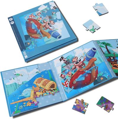 China Eco-friendly Material Magnetic Puzzles For Kids Ages 3-8,60 Pieces Jigsaw Puzzles For Boys Girls Christmas Gift for sale