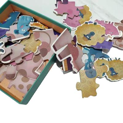 China Educational Toy Parent-Kid Farm Animal Puzzle Children Puzzles Extra Thick Brain Teaser For Kids Family Game Toys for sale